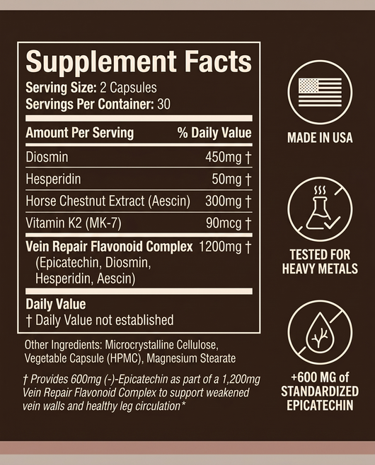 Klarea VeinEase Cocoa Flavonoid
